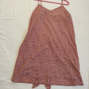 Joe Fresh Red Paisley Dress. Bow Tie On Back. Size XL Tall